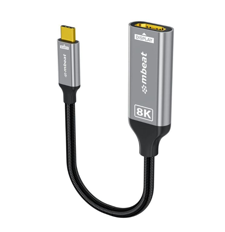 mbeat Tough Link 8K USB-C to HDMI Adapter - Space Grey Up to 48Gbps (HDMI 2.1) Up to 8K (7680 x 4320) @60Hz mbeat Tough Link 8K USB-C to HDMI Adapter - Space Grey Up to 48Gbps (HDMI 2.1) Up to 8K (7680 x 4320) @60Hz